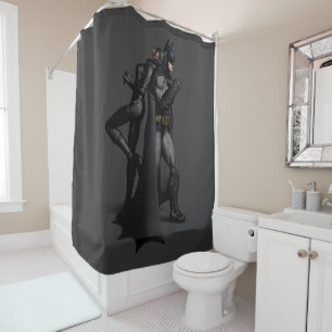 Batman Arkham City   Batman und Catwoman Duschvorhang