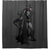 Batman Arkham City | Batman und Catwoman Duschvorhang (Vorderseite)