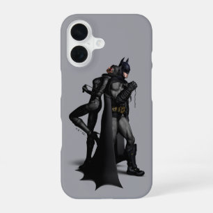 Batman Arkham City   Batman und Catwoman iPhone 16 Hülle