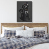 Batman Arkham City | Batman und Catwoman Leinwanddruck (Insitu (Schlafzimmer))