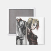 Batman Arkham City | Harley Quinn Illustration Magnet (Vorderseite/Rückseite)