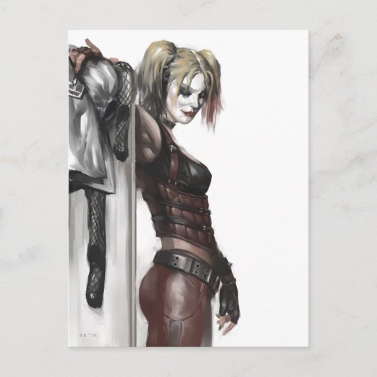 Batman Arkham City | Harley Quinn Illustration Postkarte (Vorderseite)