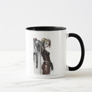 Batman Arkham City   Harley Quinn Illustration Tasse