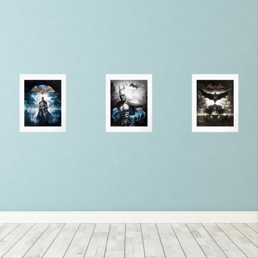 Batman Arkham Games Bilderwand Sets (Holzboden)