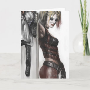 Batman Arkham  Harley Quinn Illustration Karte