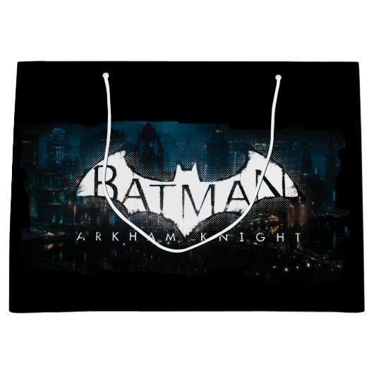 Batman Arkham Knight Gotham Logo Große Geschenktüte (Vorderseite)