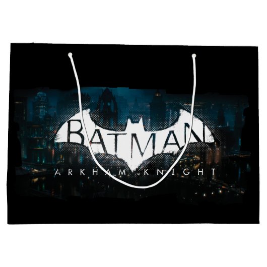 Batman Arkham Knight Gotham Logo Große Geschenktüte (Rückseite)
