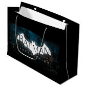 Batman Arkham Knight Gotham Logo Große Geschenktüte (Vorderseite Schrägansicht)