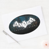 Batman Arkham Knight Gotham Logo Ovaler Aufkleber (Umschlag)