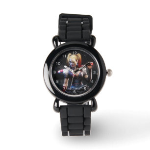 Batman Arkham Knight Harley Quinn mit Bat Armbanduhr