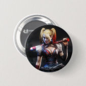 Batman Arkham Knight | Harley Quinn mit Bat Button (Vorne & Hinten)