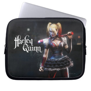 Batman Arkham Knight   Harley Quinn mit Bat Laptopschutzhülle