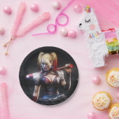 Batman Arkham Knight | Harley Quinn mit Bat Pappteller (Party)