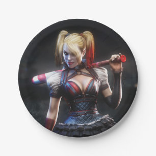 Batman Arkham Knight   Harley Quinn mit Bat Pappteller