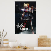 Batman Arkham Knight | Harley Quinn mit Bat Poster (Küche)