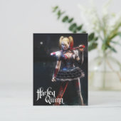 Batman Arkham Knight | Harley Quinn mit Bat Postkarte (Stehend Vorderseite)