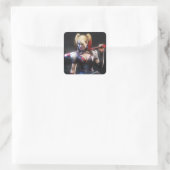 Batman Arkham Knight | Harley Quinn mit Bat Quadratischer Aufkleber (Tasche)