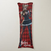 Batman Arkham Knight | Harley Quinn mit Bat Seitenschläferkissen (Vorderseite Vertikal)