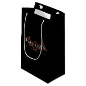 Batman Arkham Knight Logo Kleine Geschenktüte (Vorderseite Schrägansicht)