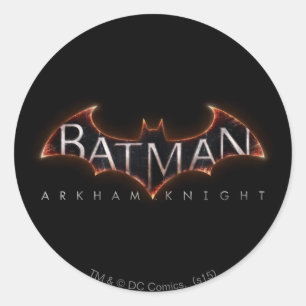 Batman Arkham Knight Logo Runder Aufkleber
