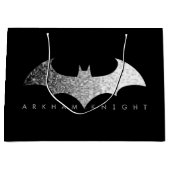 Batman Arkham Knight Pixel Logo Große Geschenktüte (Vorderseite)