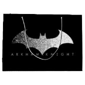 Batman Arkham Knight Pixel Logo Große Geschenktüte (Rückseite)