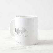 Batman Arkham Knight Pixel Logo Kaffeetasse (Vorderseite Links)
