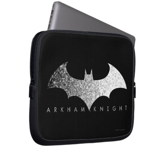 Batman Arkham Knight Pixel Logo Laptopschutzhülle (Vorne Rechts)