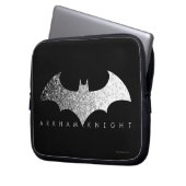 Batman Arkham Knight Pixel Logo Laptopschutzhülle (Vorderseite Links)