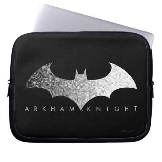 Batman Arkham Knight Pixel Logo Laptopschutzhülle (Vorderseite)