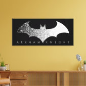 Batman Arkham Knight Pixel Logo Leinwanddruck (Insitu (Wohnzimmer))