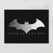 Batman Arkham Knight Pixel Logo Postkarte (Vorderseite)
