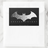 Batman Arkham Knight Pixel Logo Rechteckiger Aufkleber (Tasche)