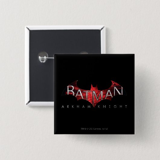 Batman Arkham Knight Red Logo Button (Vorne & Hinten)