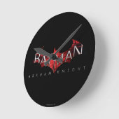 Batman Arkham Knight Red Logo Runde Wanduhr (Winkel)