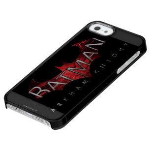 Batman Arkham Knight Red Logo Durchsichtige iPhone SE/5/5s Hülle