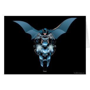 Batman auf dem Fahrrad mit Kap