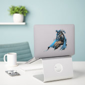 Batman auf Gargoyle Aufkleber (Laptop auf Schreibtisch)
