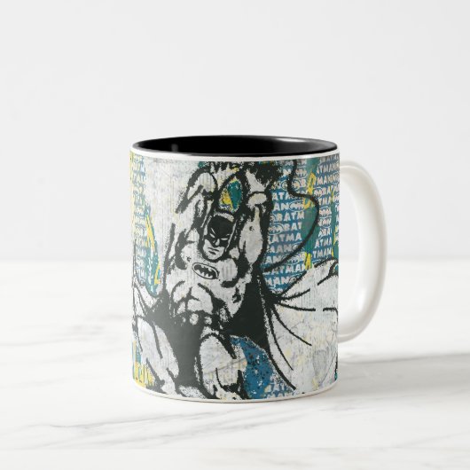 Batman - Aufstieg Collage 2 Zweifarbige Tasse (VorderseiteRechts)