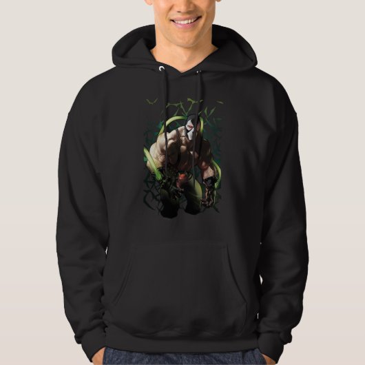 Batman Bane Bat Schwarm Illustration Hoodie (Vorderseite)