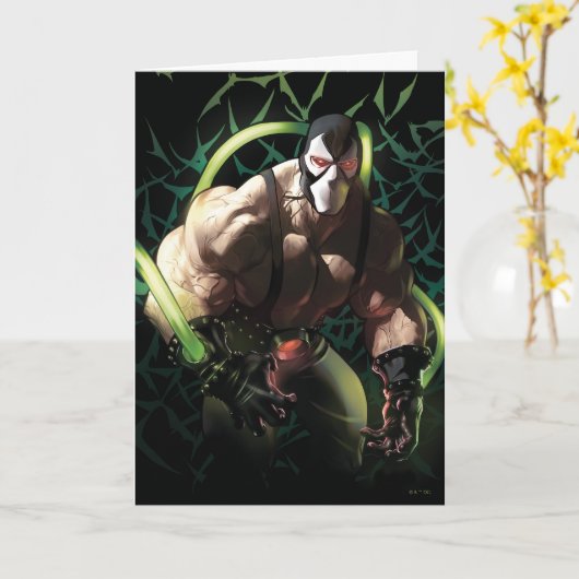 Batman Bane Bat Swarm Illustration Karte (Gelbe Blume)