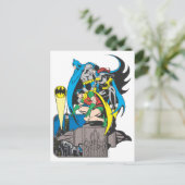 Batman/Batgirl/Robin Postkarte (Stehend Vorderseite)