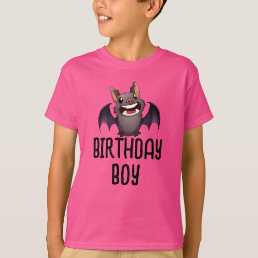 Batman | Birthday Boy - Name & Age T - Shirt (Vorderseite)