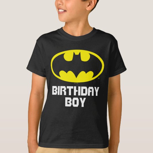 Batman | Birthday Boy - Name & Age T-Shirt (Vorderseite)