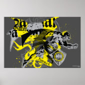 Batman Black and Yellow Collage Poster (Vorne)
