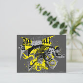 Batman Black and Yellow Collage Postkarte (Stehend Vorderseite)