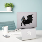 Batman - Black Cape Aufkleber (Laptop auf Schreibtisch)