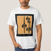 Batman Black Orange Rahmen T-Shirt (Vorderseite)