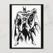 Batman Black und White Front Postkarte (Vorderseite)