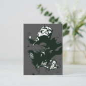 Batman Black & White Graffiti Stencil Postkarte (Stehend Vorderseite)